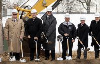 Grand Lodge Officers Help Break Ground!
