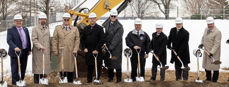 Grand Lodge Officers Help Break Ground!
